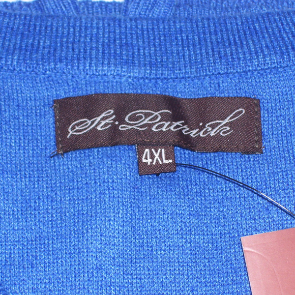 Mens V Neck Blue Argyle Sweater Vest 4XL XXXXL - Picture 4 of 8